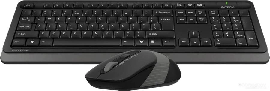 Комплект клавиатура и мышь A4Tech Fstyler FG1010S (черный/серый)