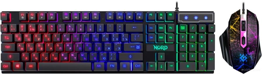 Комплект клавиатура и мышь Defender Nord GS-959 RU / 52959 (черный)
