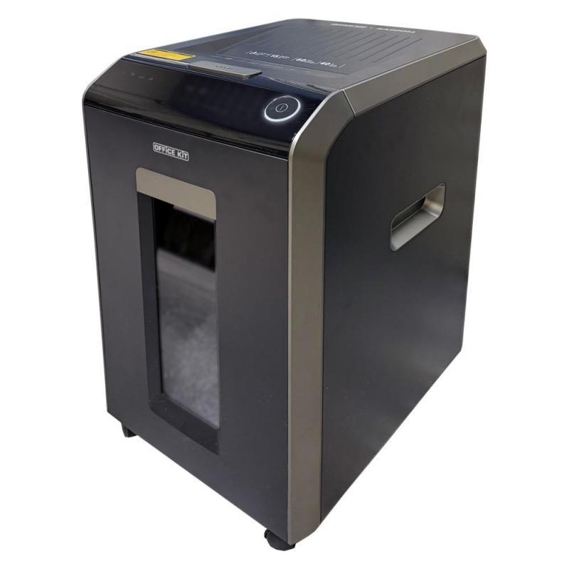 Уничтожитель Office Kit SA200M 1.9x10 (P-5, 1.9х10 мм, 15 лист., 40литров, автоподатчик 220 листов)